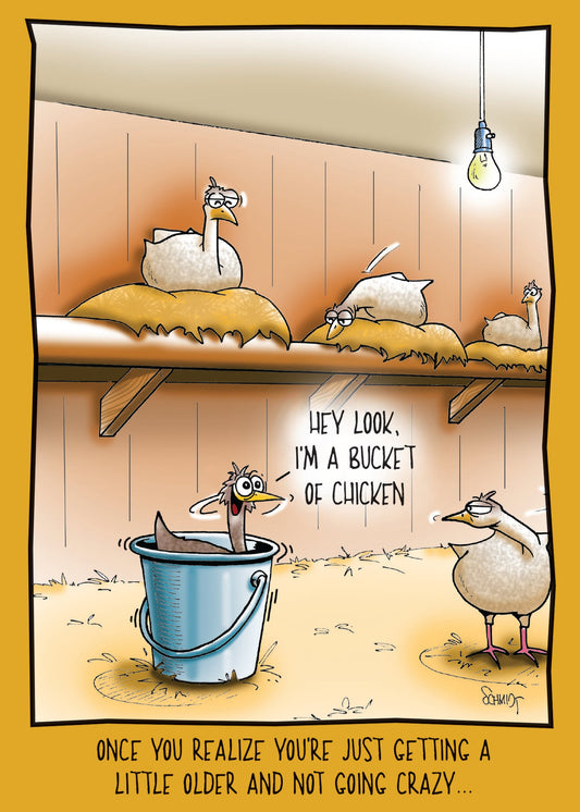 Birthday Card - A Bucket Of Chicken