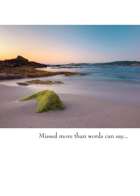 Sympathy Card - Missed More than Words