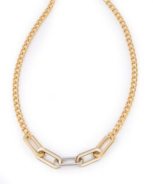 Mixed Metal Harris Chain Necklace - Style II