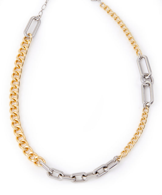Mixed Metal Harris Chain Necklace - Style I