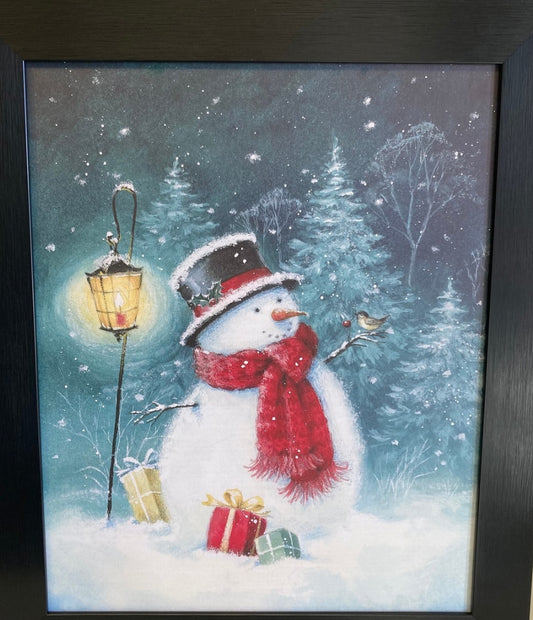 Snowman with Lightpost Print *Store Pick Up Only