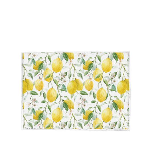 Fresh Lemon Printed Drying Mat