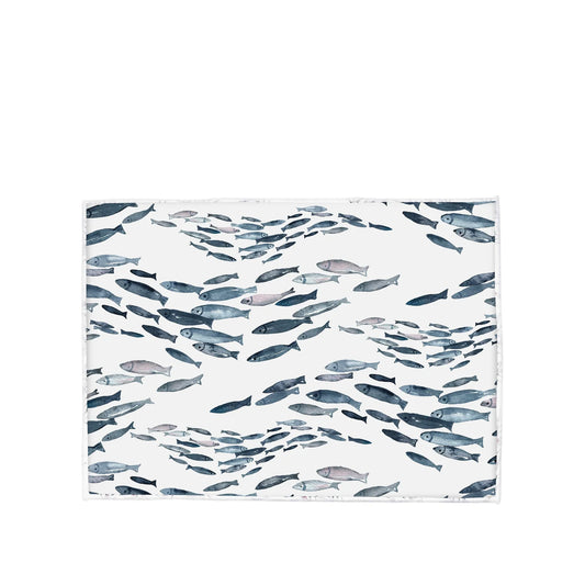 Fishes Printed Drying Mat
