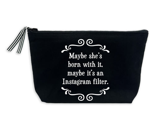 Scrunchy Face Lined Pouch - Instagram Filter