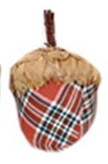 Assorted Plaid Acorns (5 Styles)