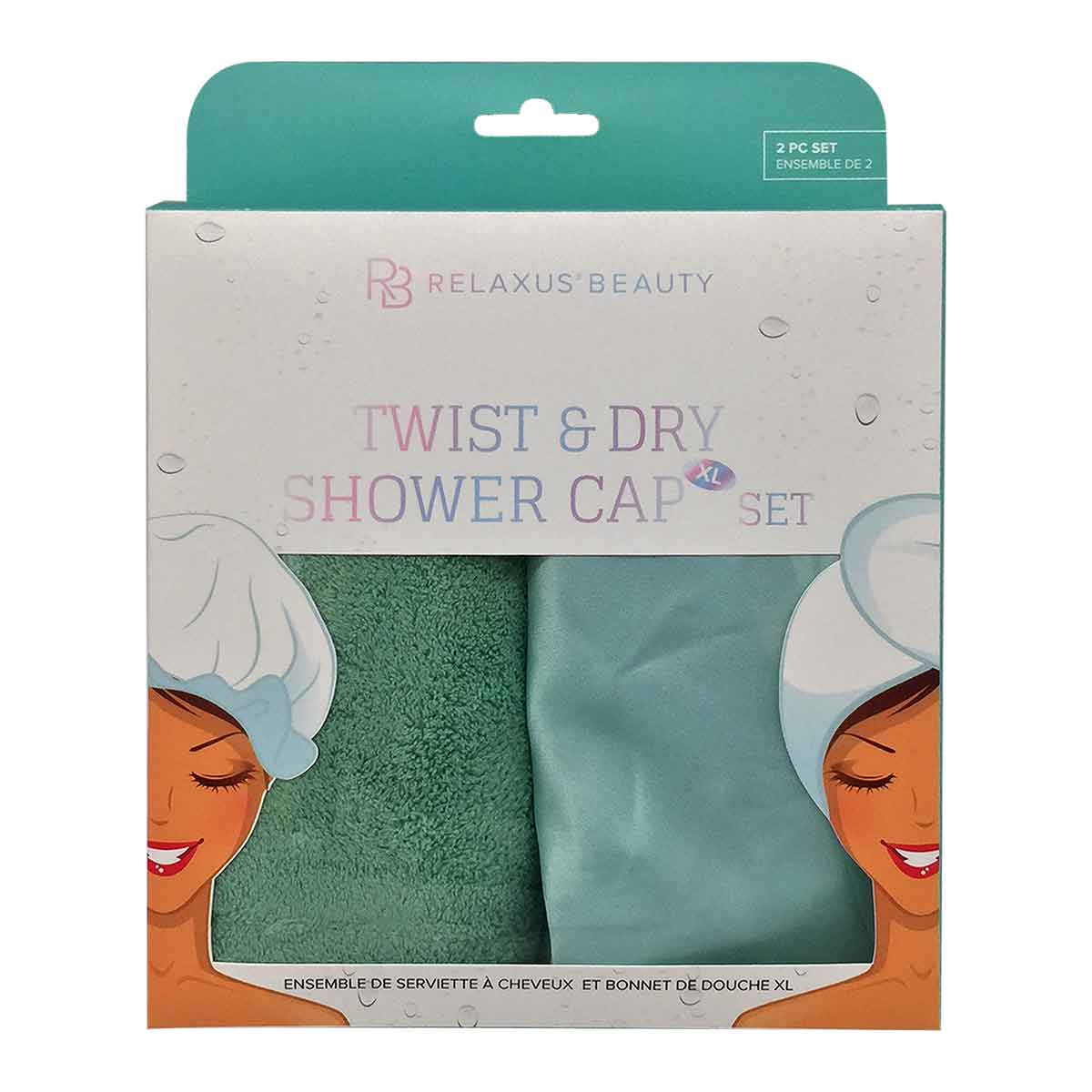 Twist & Dry and Shower Cap Set - Joshua & Company