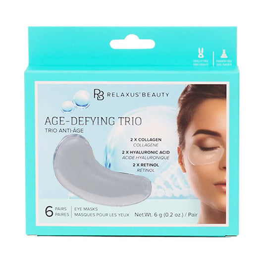 Age-Defying Trio Hydrogel Eye Masks (6-Pack)