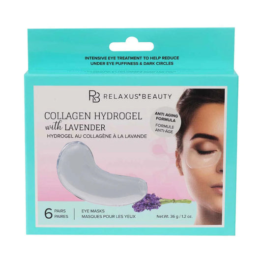 Collagen Hydrogel and Lavender Eye Masks (6-Pack)
