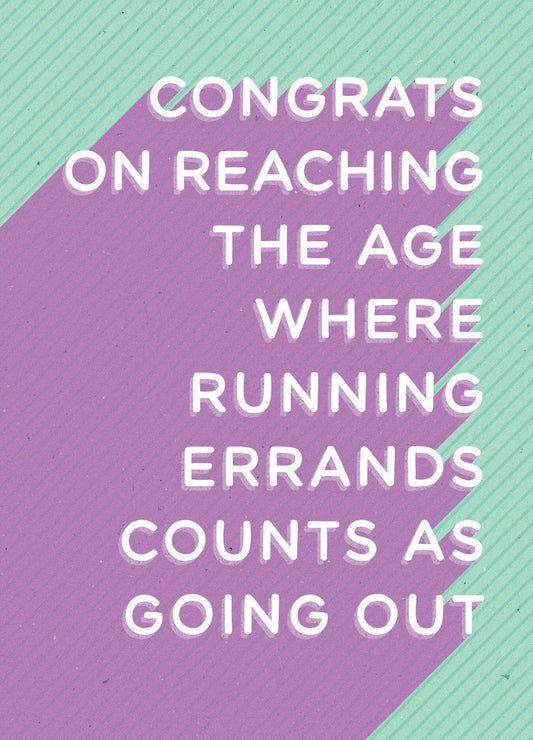 Birthday Card - Running Errands