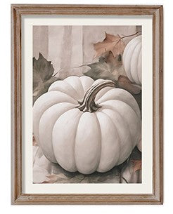 Single White Pumpkin Print