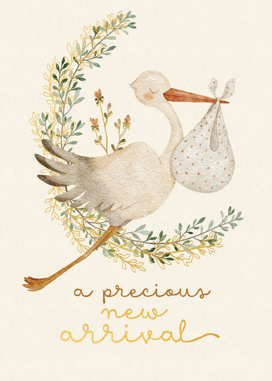 New Born Greeting Card - Precious New Arrival