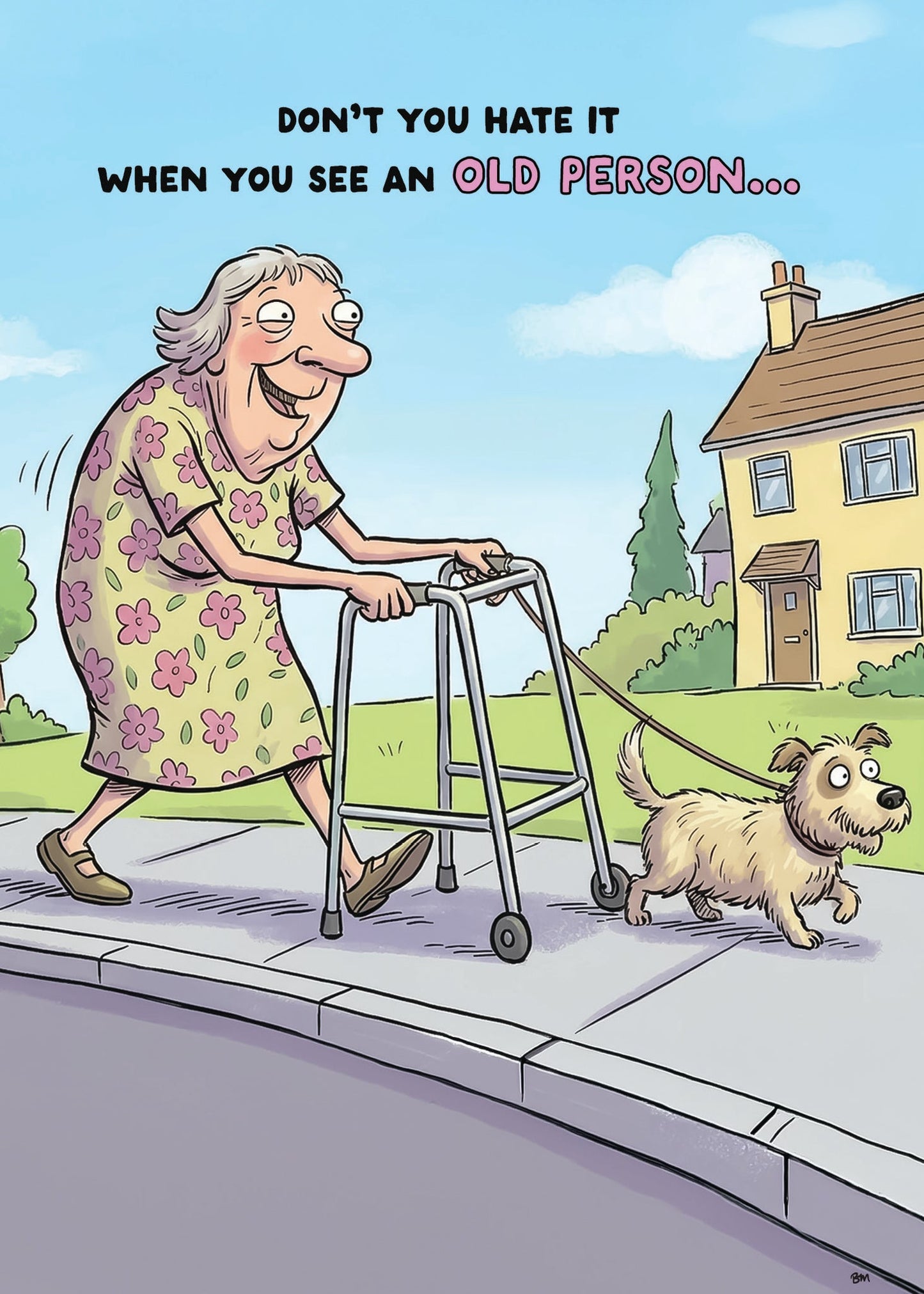 Birthday Card- See an Old Person