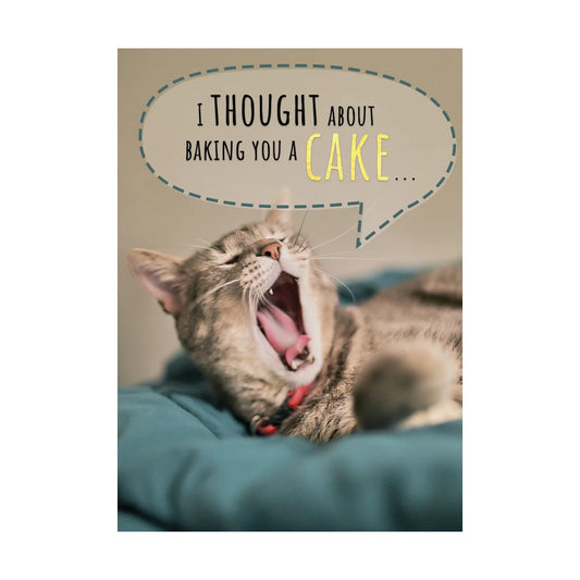 Yawning Cat Birthday Cat