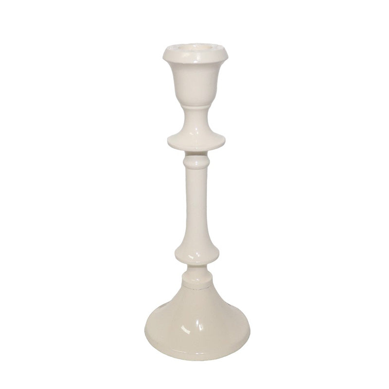 White Taper Candle Holder