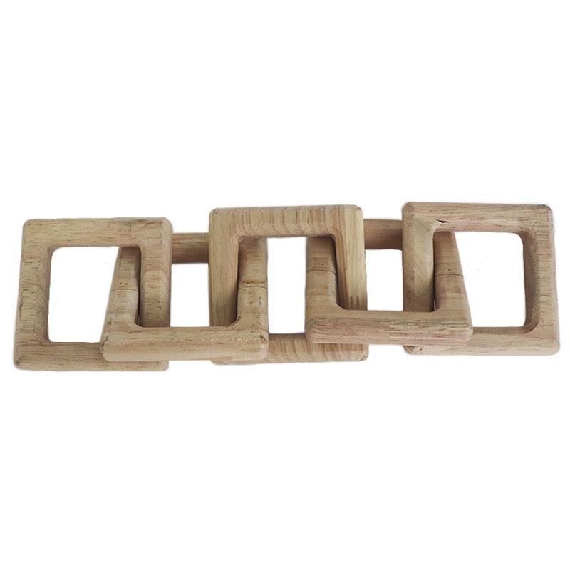 Square Wood Chain - Joshua & Company