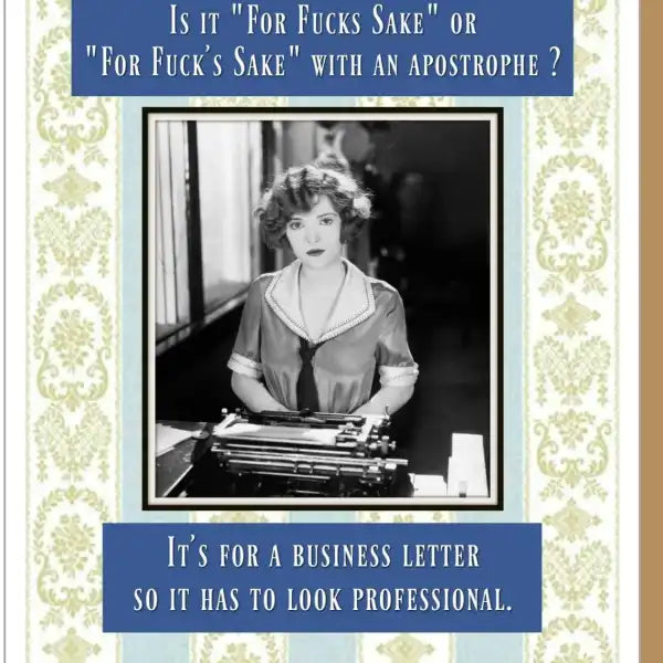 For F's Sake- Everyday Card