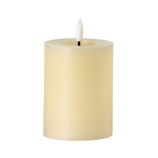 Cream LED Flameless Candle 3x4"