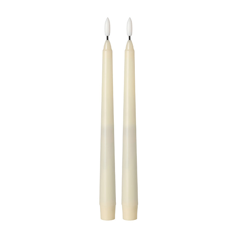 Cream LED Taper Candle 11" (Set of 2)