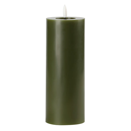 Moss Green LED Candle 3x8