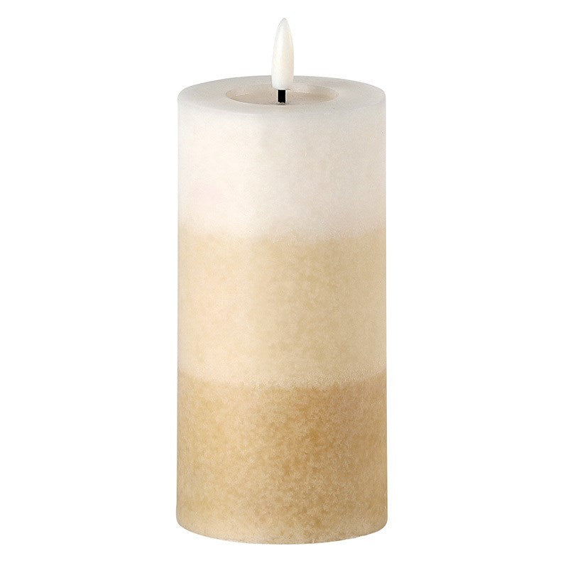 Amber Ombre LED Flameless Candle 3x6" - Joshua & Company