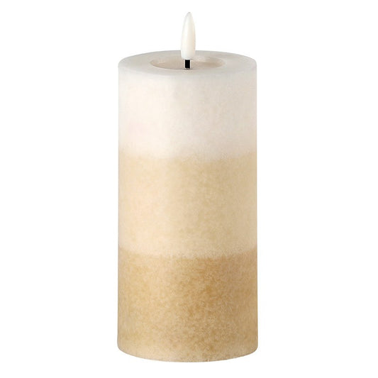 Amber Ombre LED Flameless Candle 3x6"