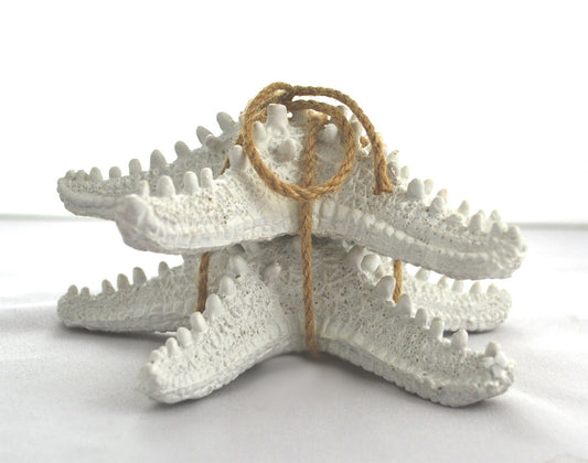 White Faux Starfish Set of 2