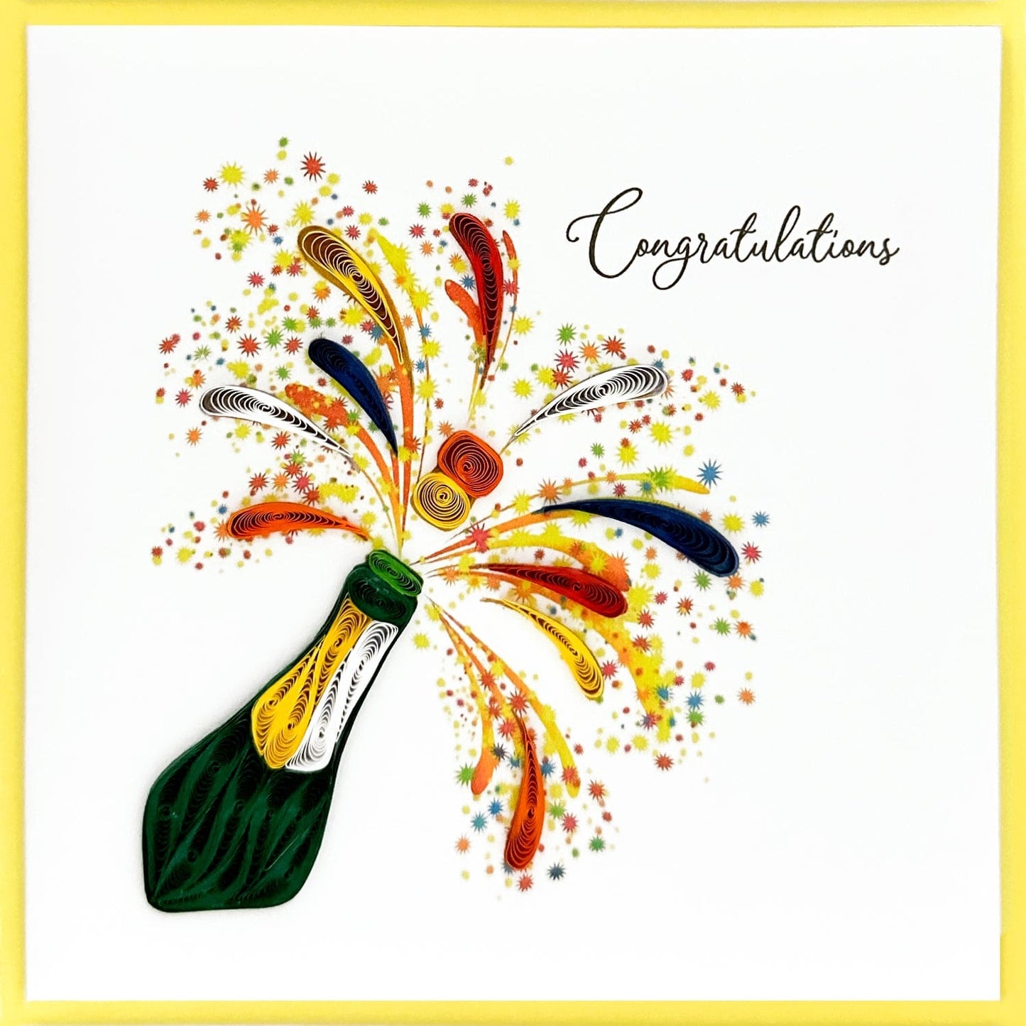 Quilling Card - Congratulations Champagne