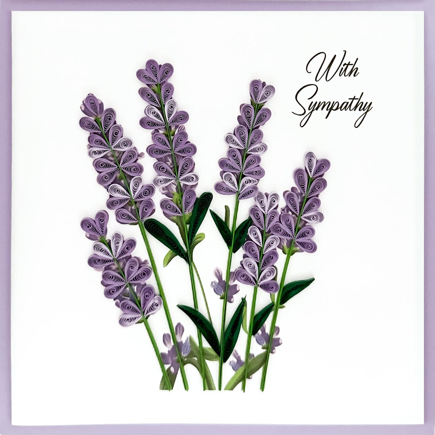Lilac Bouquet Quilling Paper Art - Sympathy