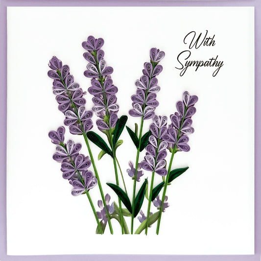 Lilac Bouquet Quilling Paper Art - Sympathy