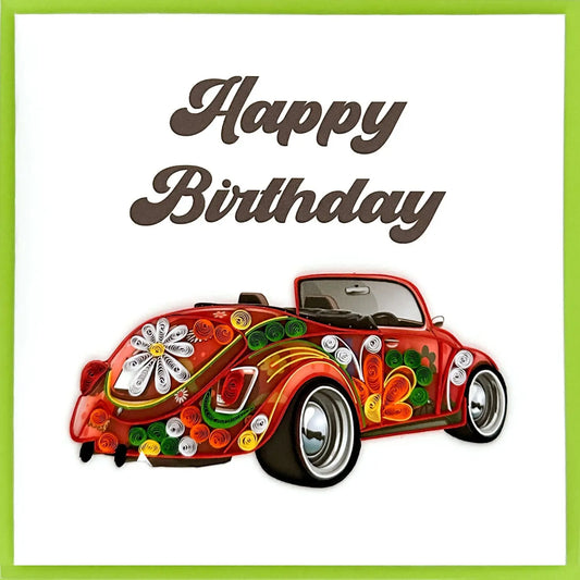 Quilling Beetle Bug - Birthday Card
