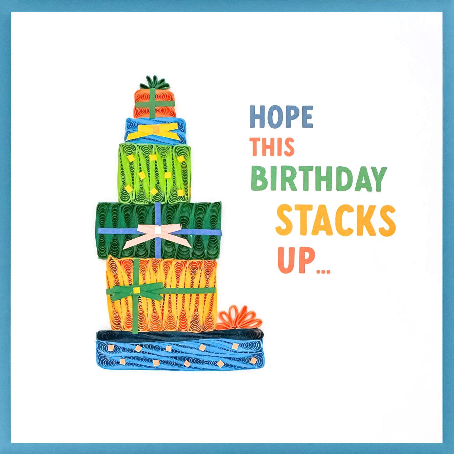 Quilling Card - Present Stack