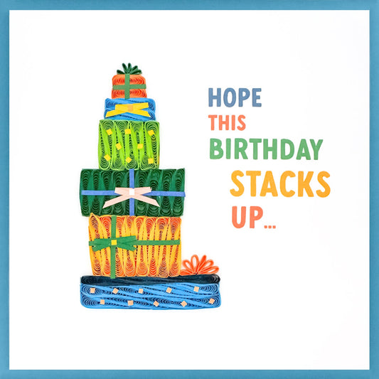 Quilling Card - Present Stack