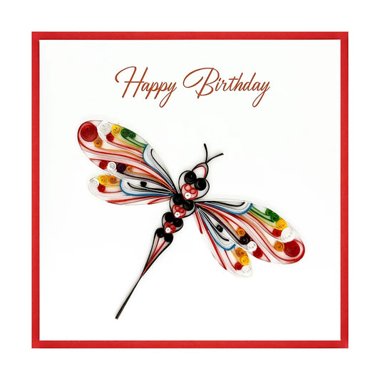 Dragonfly Quilling Paper Art Card