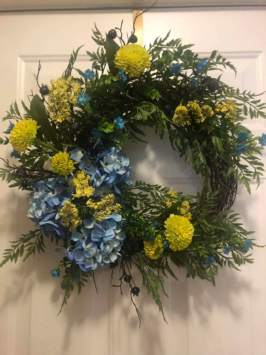 Hydrangea Wreath *Store Pick Up Only - Joshua & Company