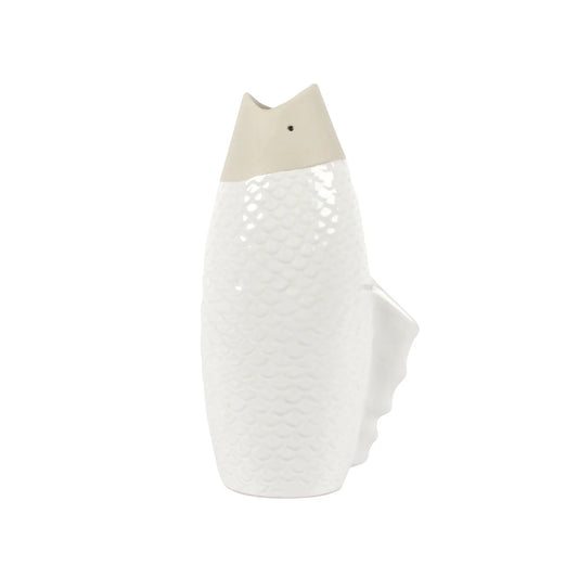 Tall Fish Figural Vase
