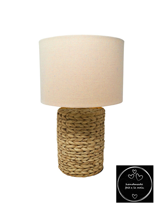 Jersey Braided Raffia Look Lamp **Store Pickup Only**