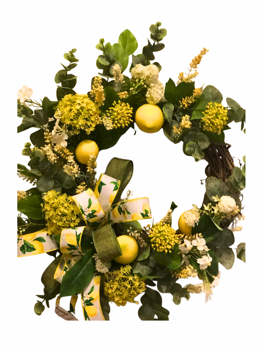 Lemon Wreath 14"