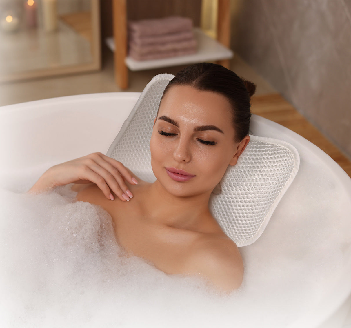 Spa Mesh Bath Pillow