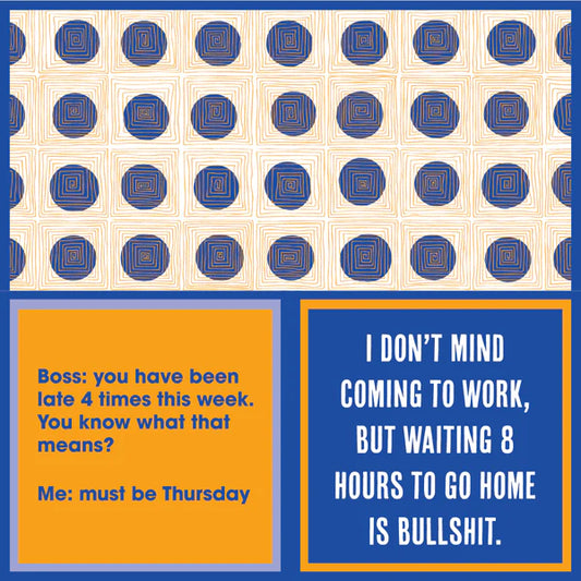 Humorous Reversible Cocktail Napkin-Bullsh*t