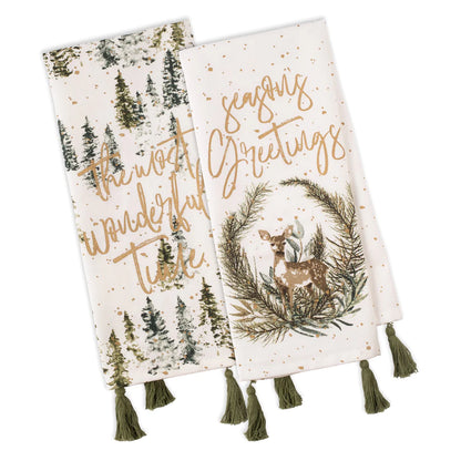 Wonderland Forest Embellished Tea Towels