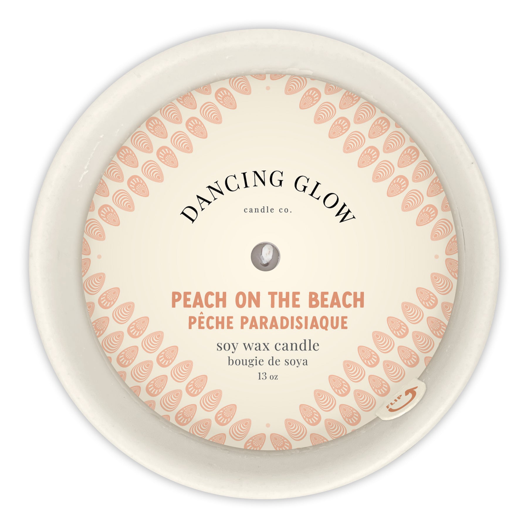 Dancing Glow Candle- Peach on the Beach - Joshua & Company