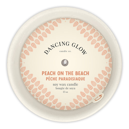 Dancing Glow Candle- Peach on the Beach - Joshua & Company