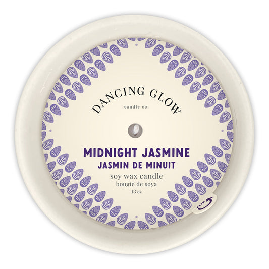 Dancing Glow Candle- Midnight Jasmine - Joshua & Company