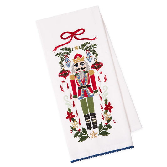 Nutcracker Embellished Tea Towel