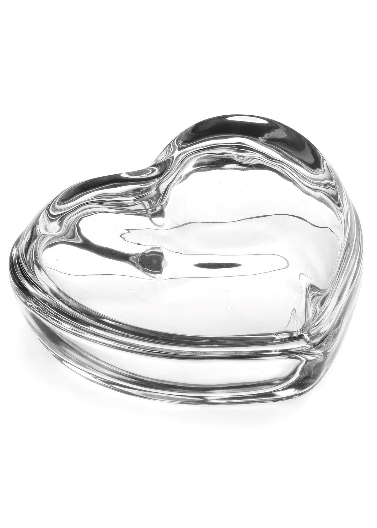 Clear Glass Heart Box