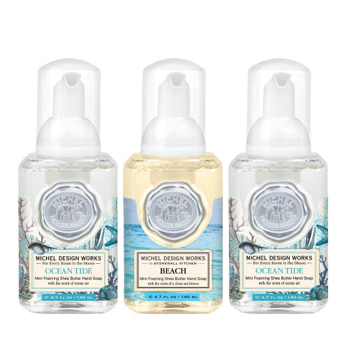 Michel Design Works Mini Foamer s/3 Ocean Tide, Indigo Seas, Beach