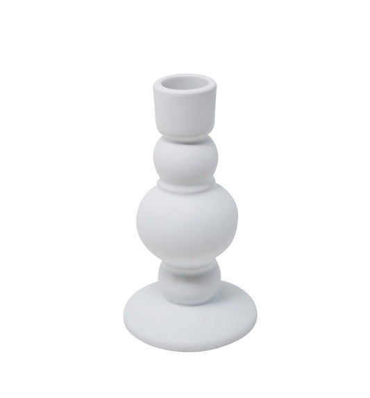 White Taper Candle Holder