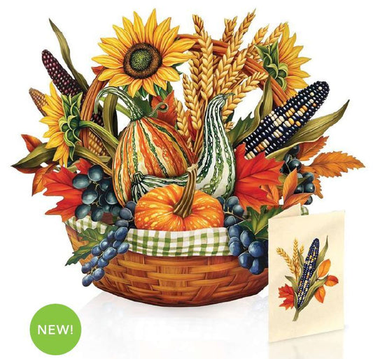 Pop Up Card - Golden Harvest