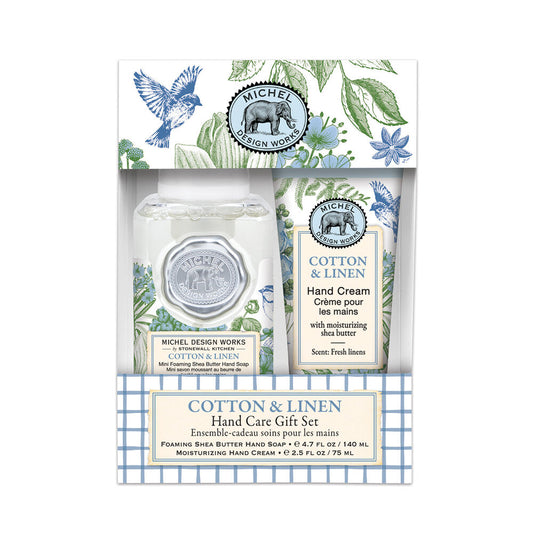 Michel Design Works Cotton and Linen Hand Care Gift Set