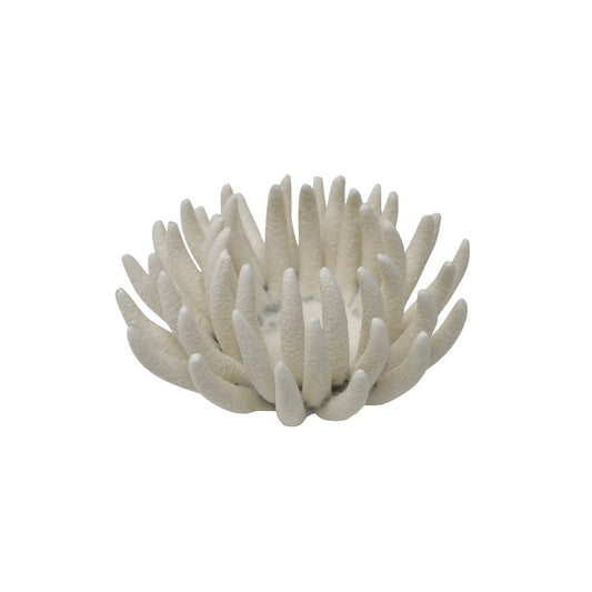 White Faux Coral Tea Light Holder